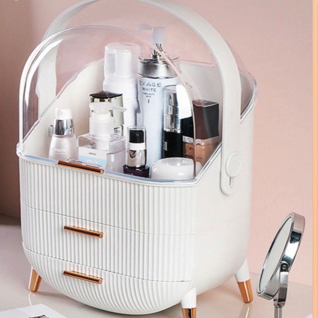  Luxury Dustproof Makeup Organizer with Drawers 